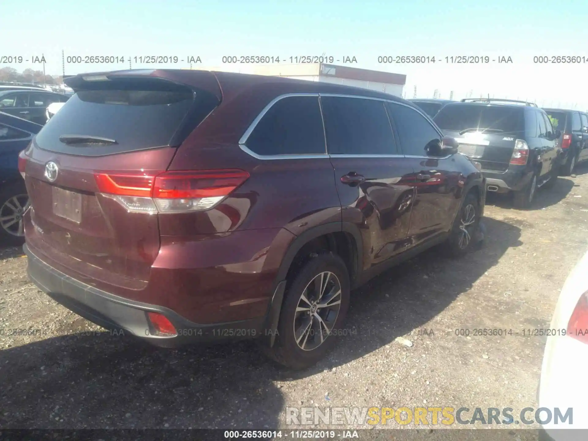 4 Фотография поврежденного автомобиля 5TDZZRFH5KS333101 TOYOTA HIGHLANDER 2019