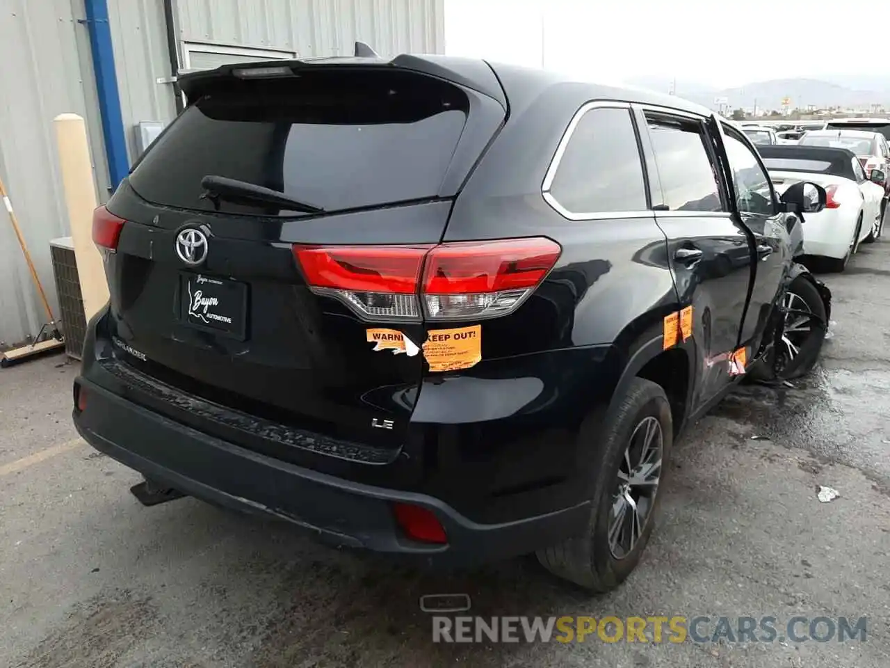 4 Фотография поврежденного автомобиля 5TDZZRFH5KS347287 TOYOTA HIGHLANDER 2019