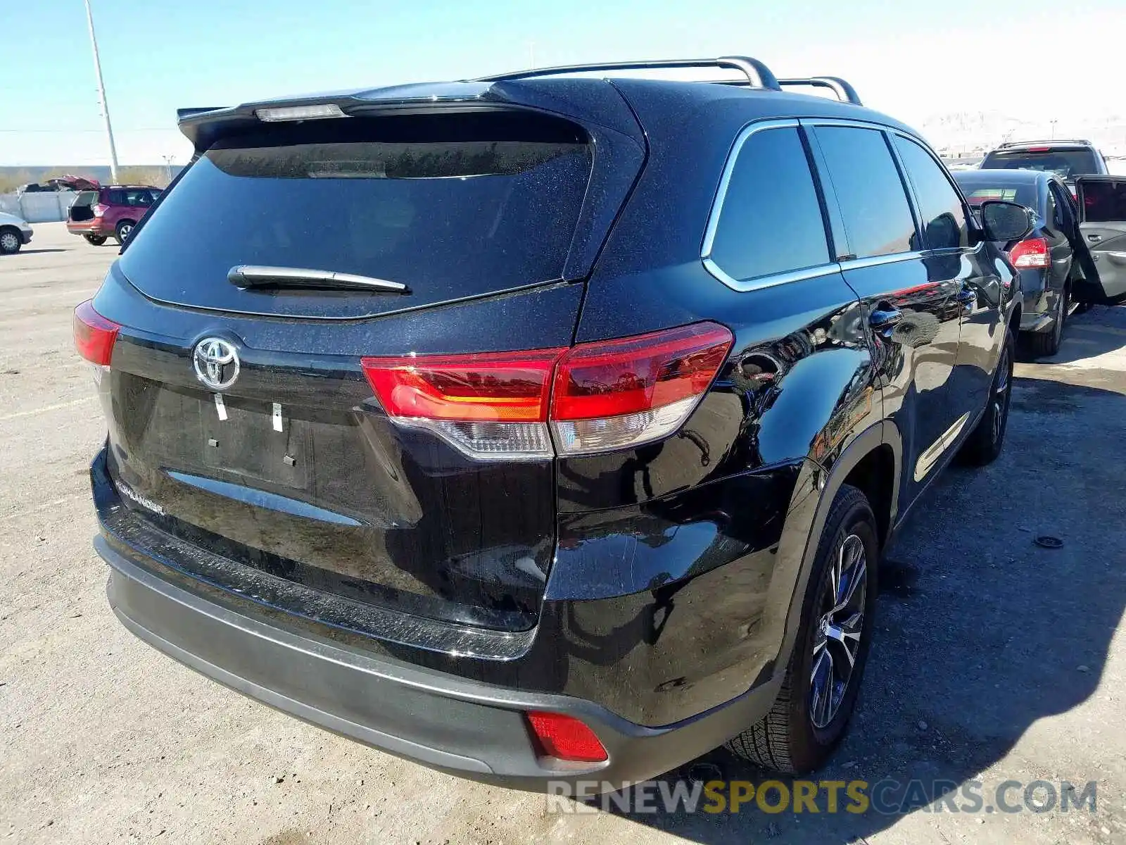 4 Фотография поврежденного автомобиля 5TDZZRFH5KS349606 TOYOTA HIGHLANDER 2019