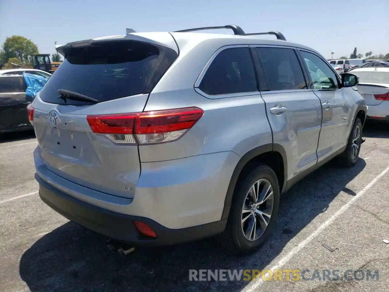 4 Фотография поврежденного автомобиля 5TDZZRFH5KS356233 TOYOTA HIGHLANDER 2019