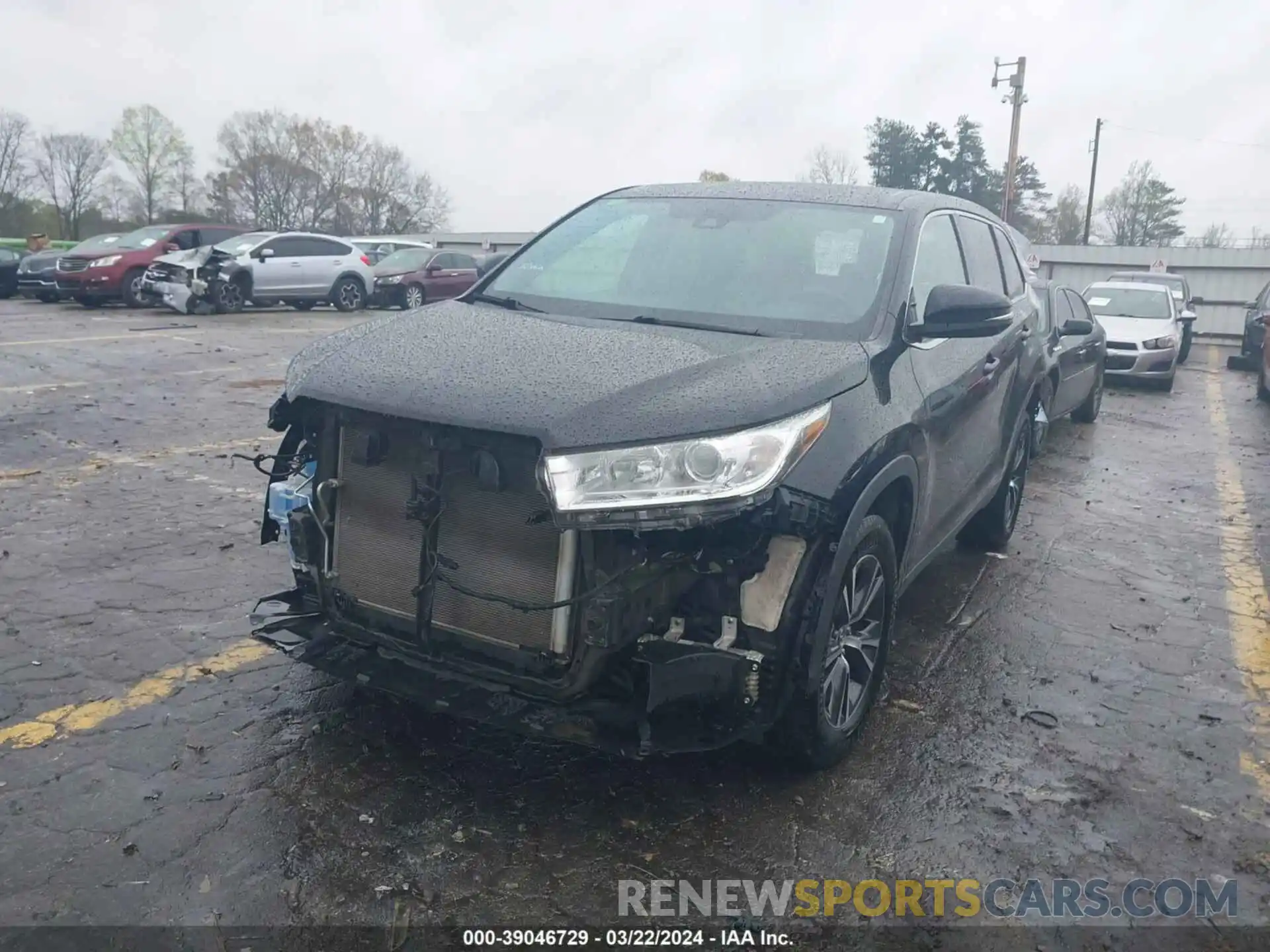 2 Photograph of a damaged car 5TDZZRFH5KS360136 TOYOTA HIGHLANDER 2019