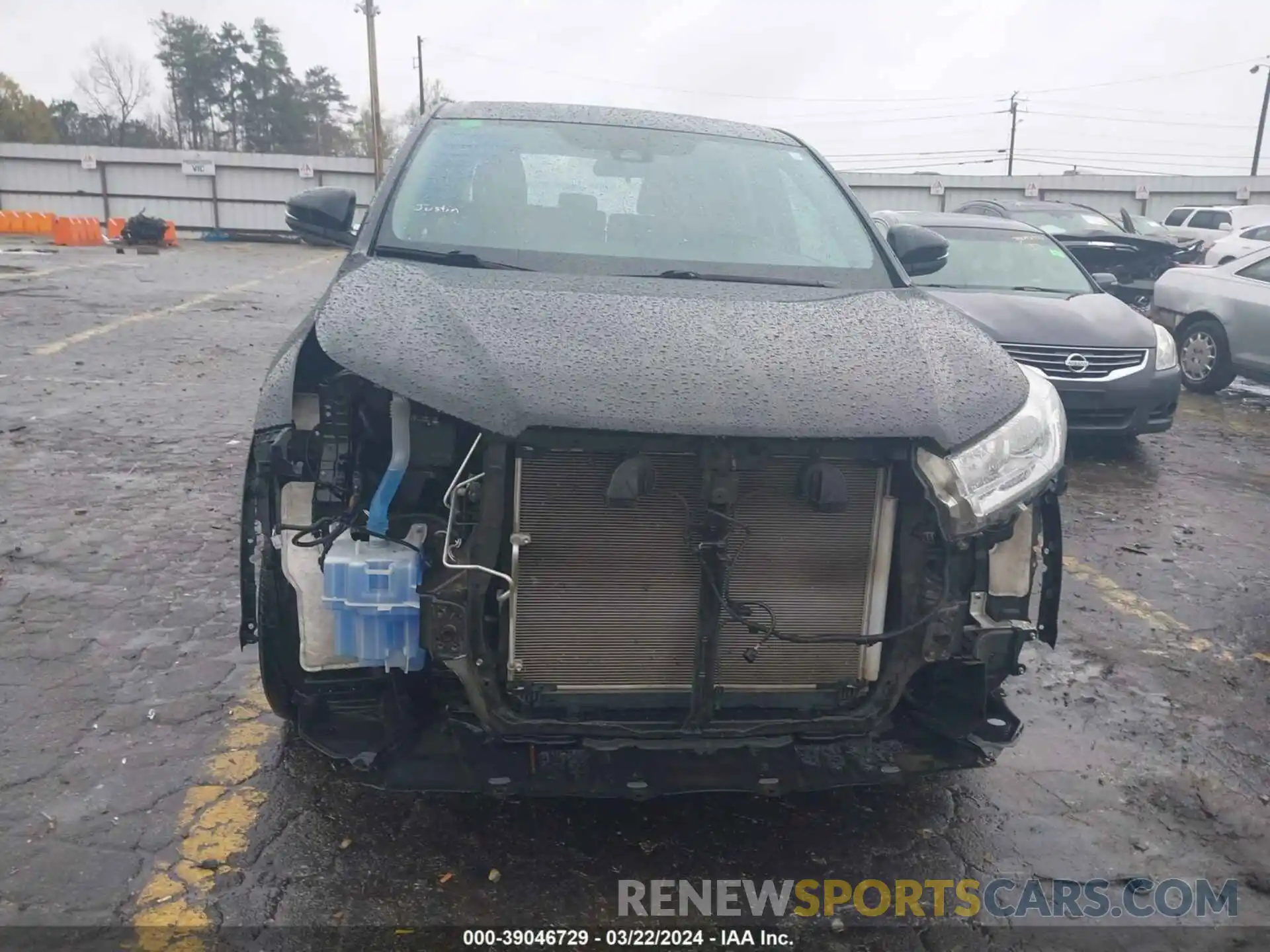 6 Photograph of a damaged car 5TDZZRFH5KS360136 TOYOTA HIGHLANDER 2019