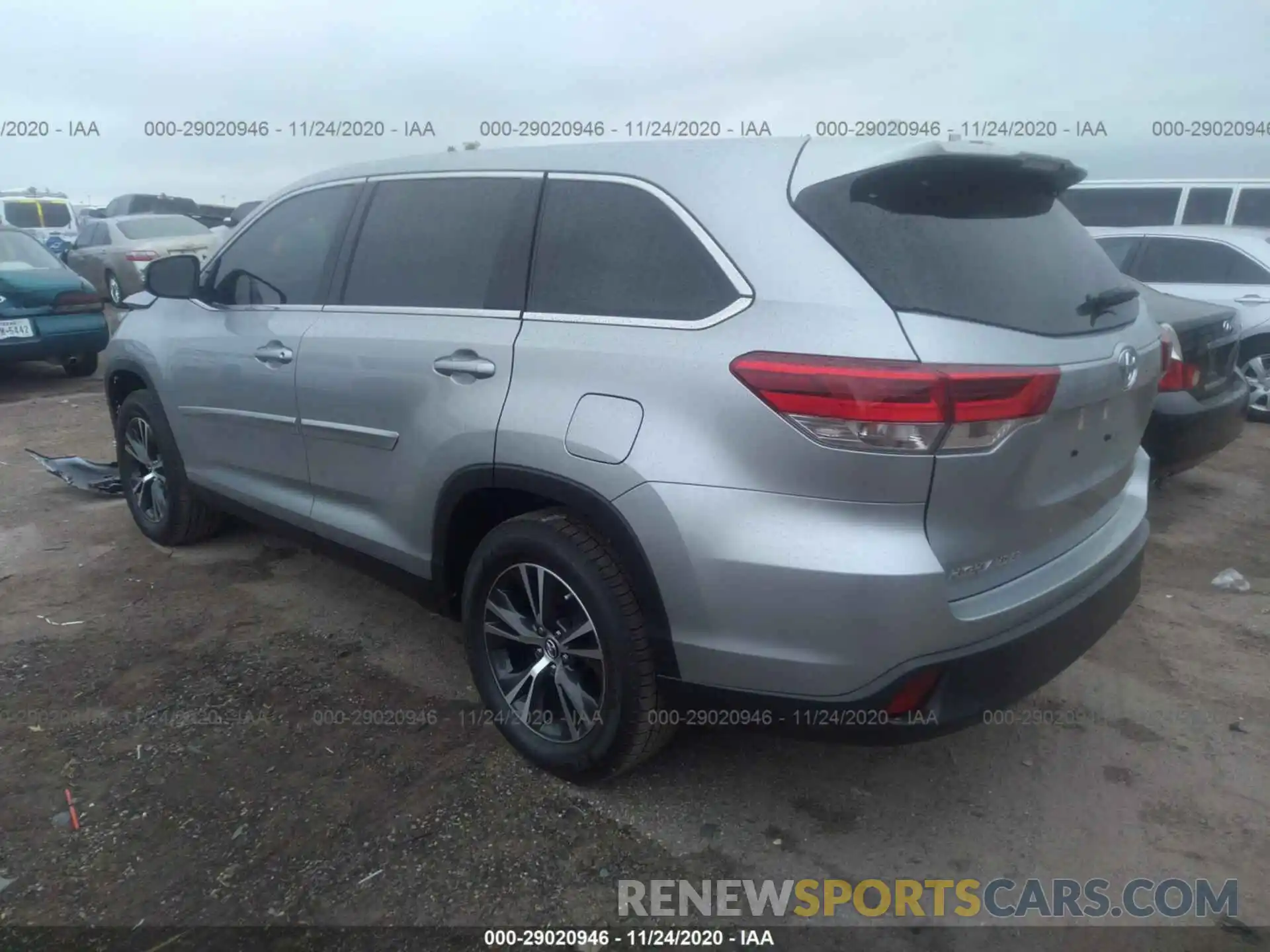 3 Фотография поврежденного автомобиля 5TDZZRFH5KS364672 TOYOTA HIGHLANDER 2019