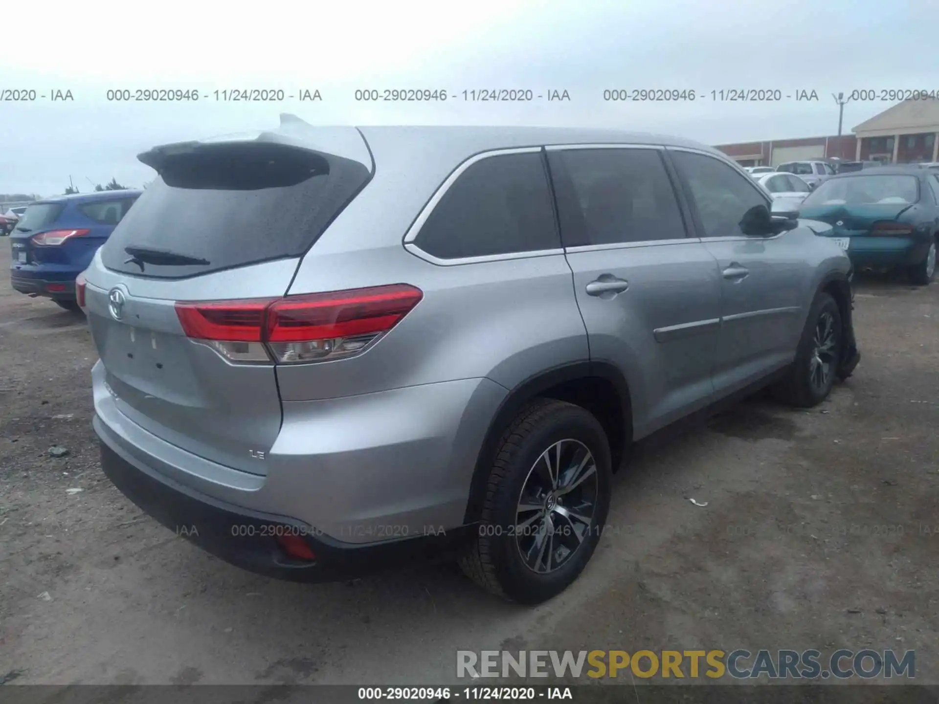 4 Фотография поврежденного автомобиля 5TDZZRFH5KS364672 TOYOTA HIGHLANDER 2019