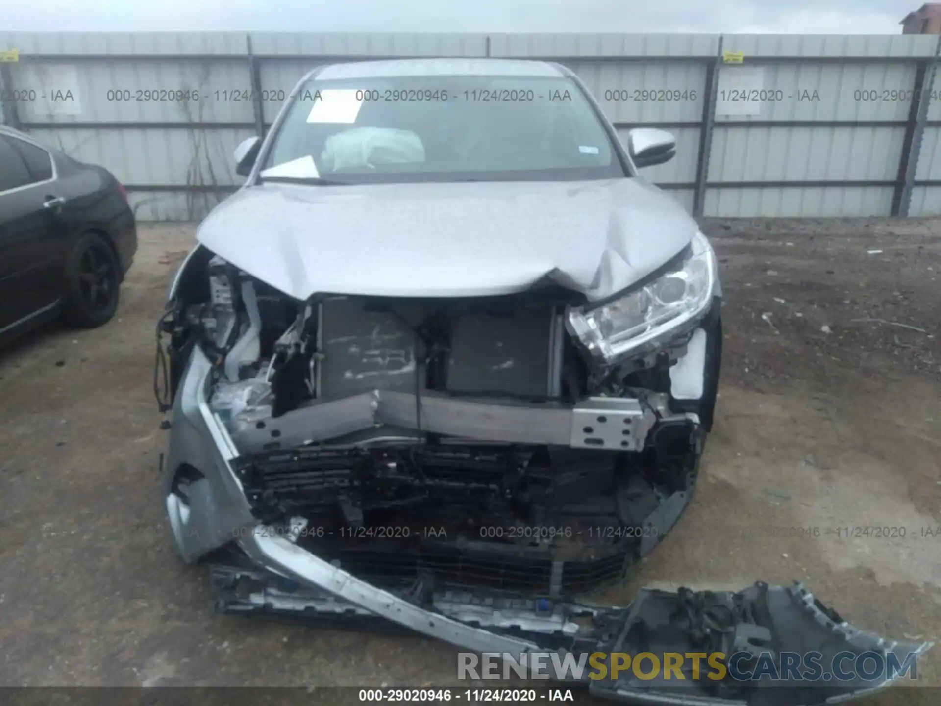 6 Photograph of a damaged car 5TDZZRFH5KS364672 TOYOTA HIGHLANDER 2019