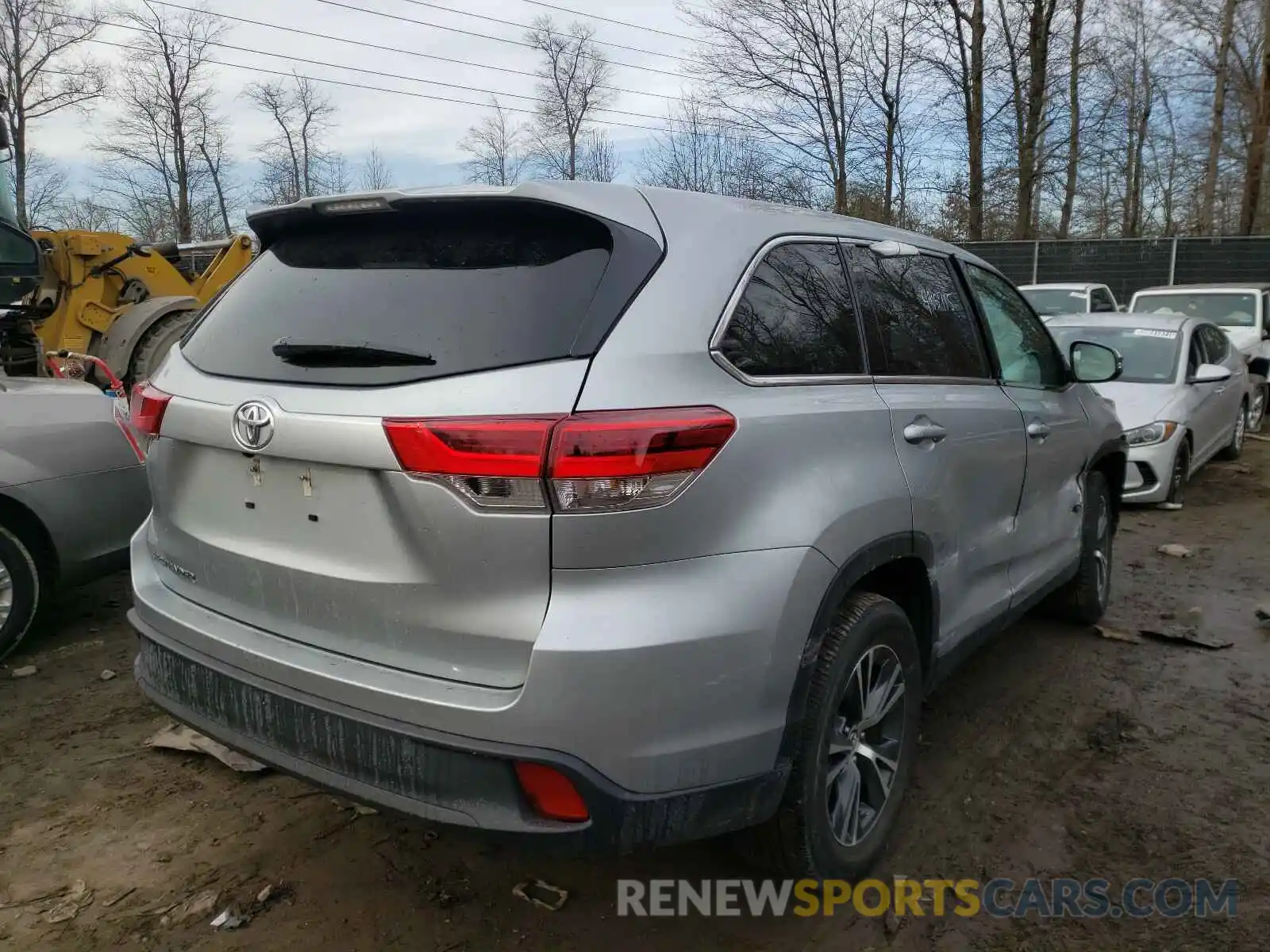 4 Фотография поврежденного автомобиля 5TDZZRFH6KS313696 TOYOTA HIGHLANDER 2019