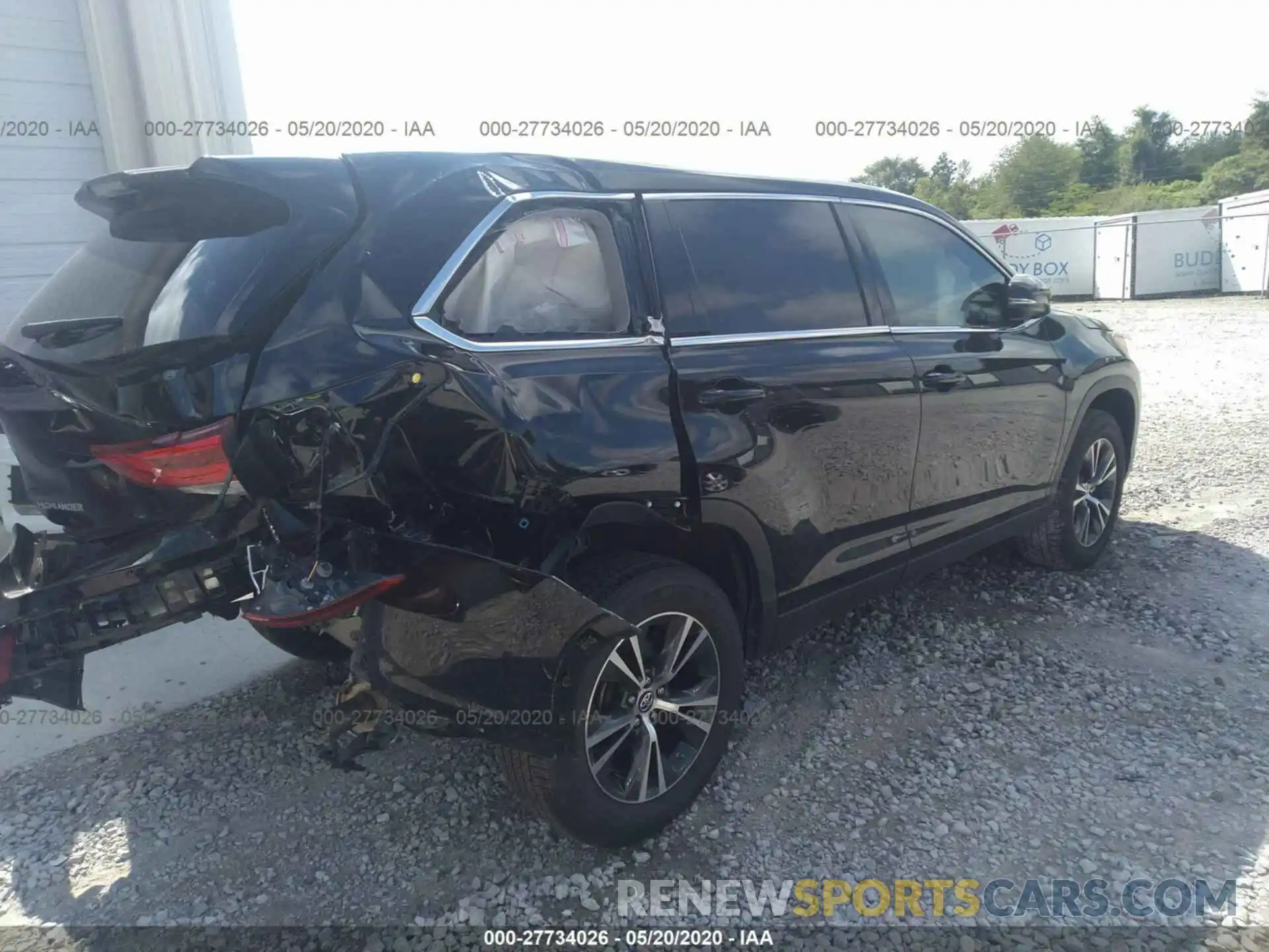 4 Фотография поврежденного автомобиля 5TDZZRFH6KS334452 TOYOTA HIGHLANDER 2019