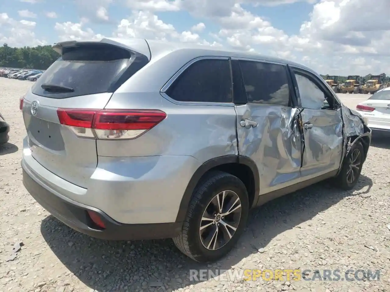 4 Фотография поврежденного автомобиля 5TDZZRFH7KS290817 TOYOTA HIGHLANDER 2019