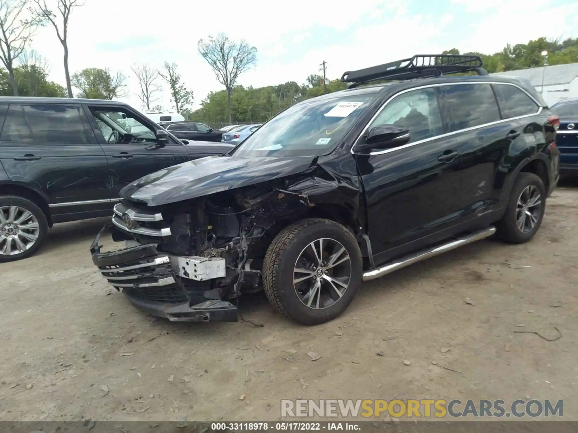 2 Photograph of a damaged car 5TDZZRFH8KS291166 TOYOTA HIGHLANDER 2019