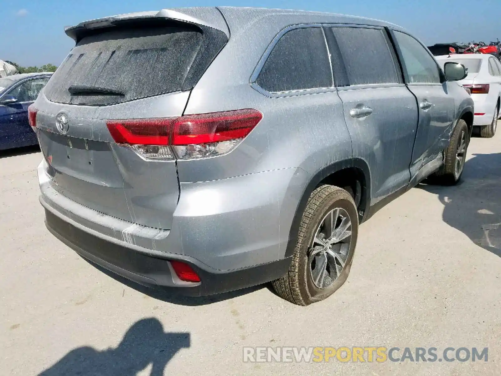 4 Фотография поврежденного автомобиля 5TDZZRFH8KS304787 TOYOTA HIGHLANDER 2019