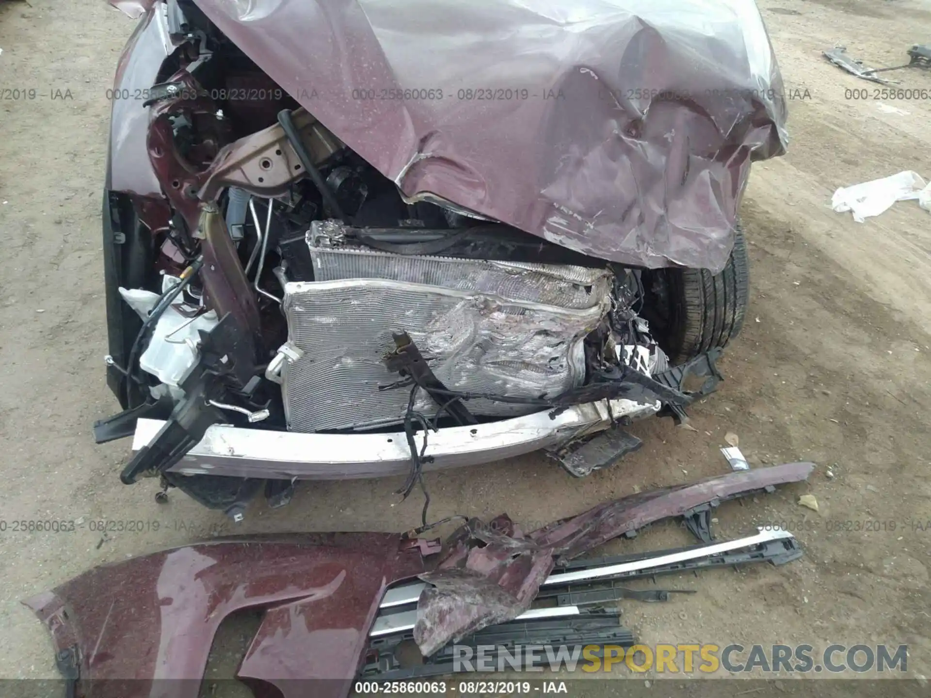 6 Photograph of a damaged car 5TDZZRFH8KS310458 TOYOTA HIGHLANDER 2019