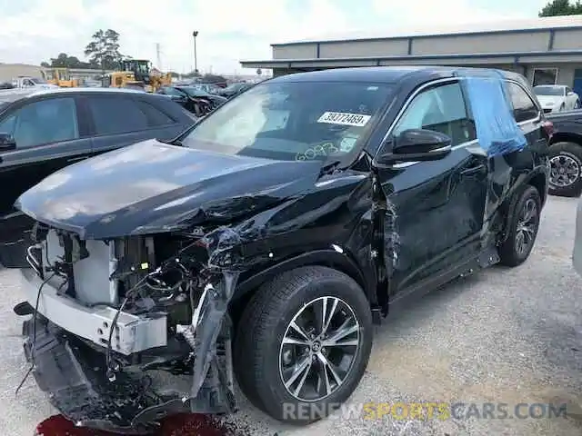 2 Photograph of a damaged car 5TDZZRFH8KS326093 TOYOTA HIGHLANDER 2019