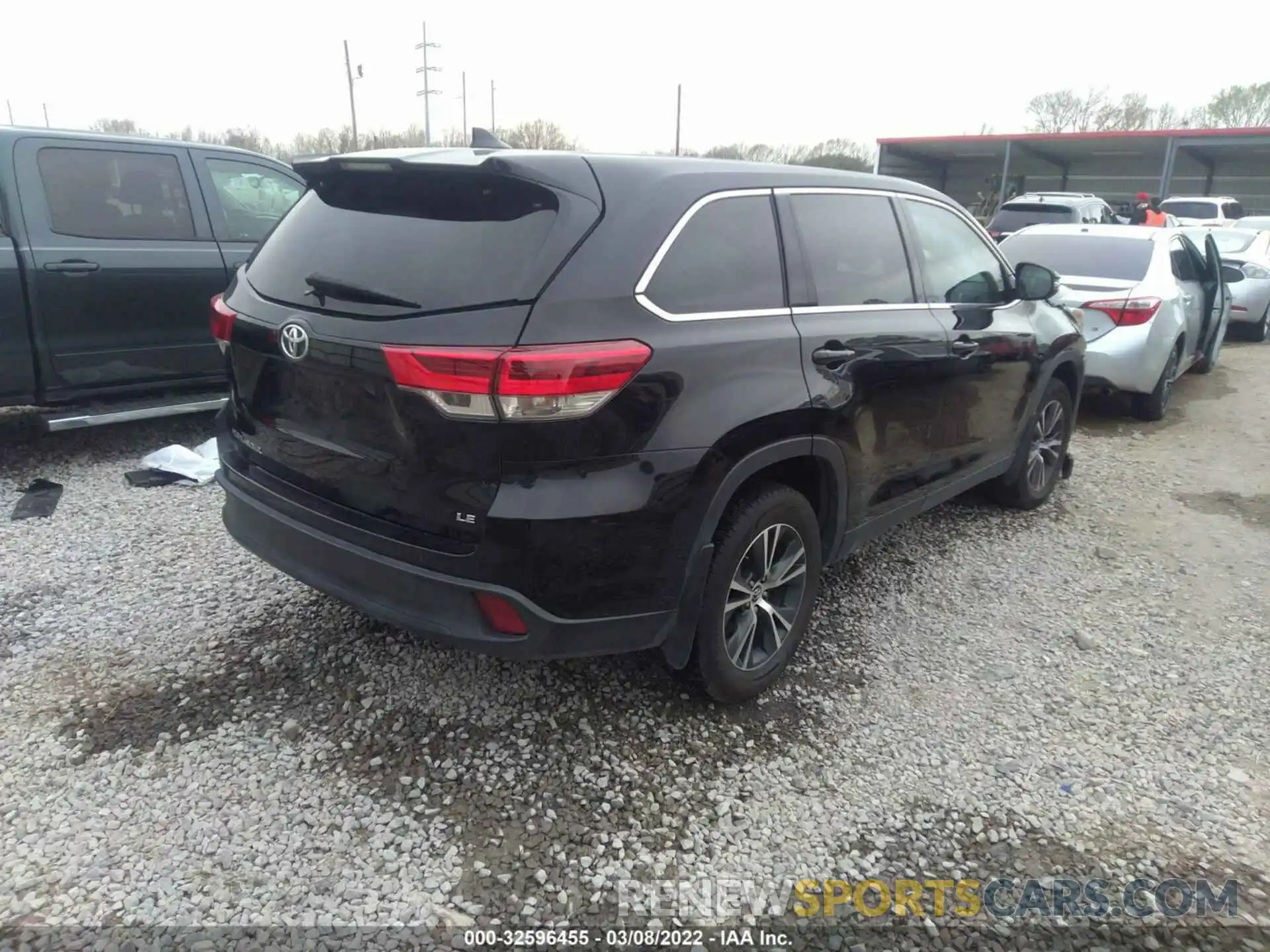 4 Фотография поврежденного автомобиля 5TDZZRFH8KS357926 TOYOTA HIGHLANDER 2019