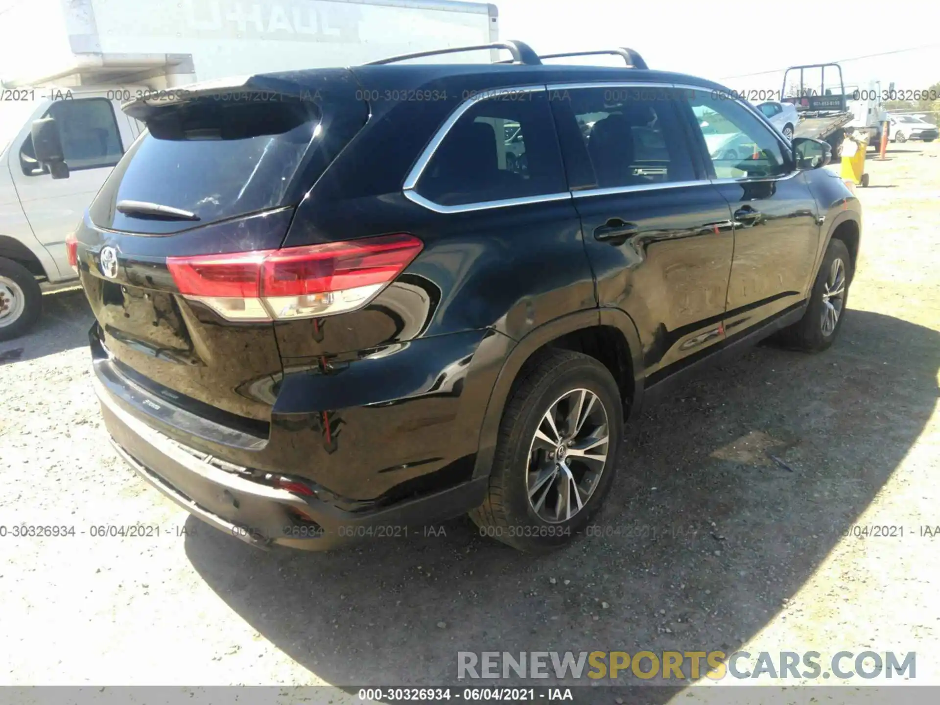 4 Фотография поврежденного автомобиля 5TDZZRFH8KS364133 TOYOTA HIGHLANDER 2019