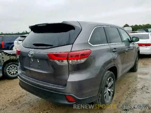 4 Photograph of a damaged car 5TDZZRFH9KS298496 TOYOTA HIGHLANDER 2019