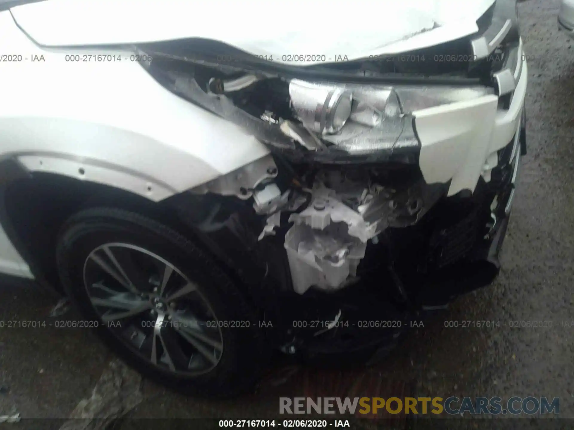 6 Photograph of a damaged car 5TDZZRFH9KS313837 TOYOTA HIGHLANDER 2019