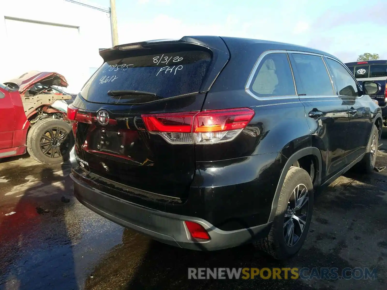 4 Фотография поврежденного автомобиля 5TDZZRFHXKS289595 TOYOTA HIGHLANDER 2019