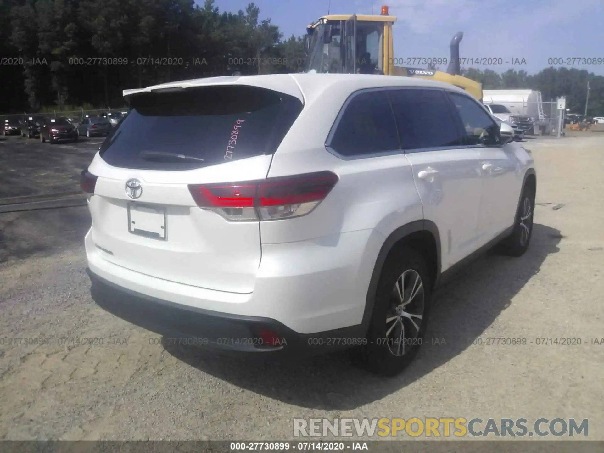 4 Фотография поврежденного автомобиля 5TDZZRFHXKS299043 TOYOTA HIGHLANDER 2019