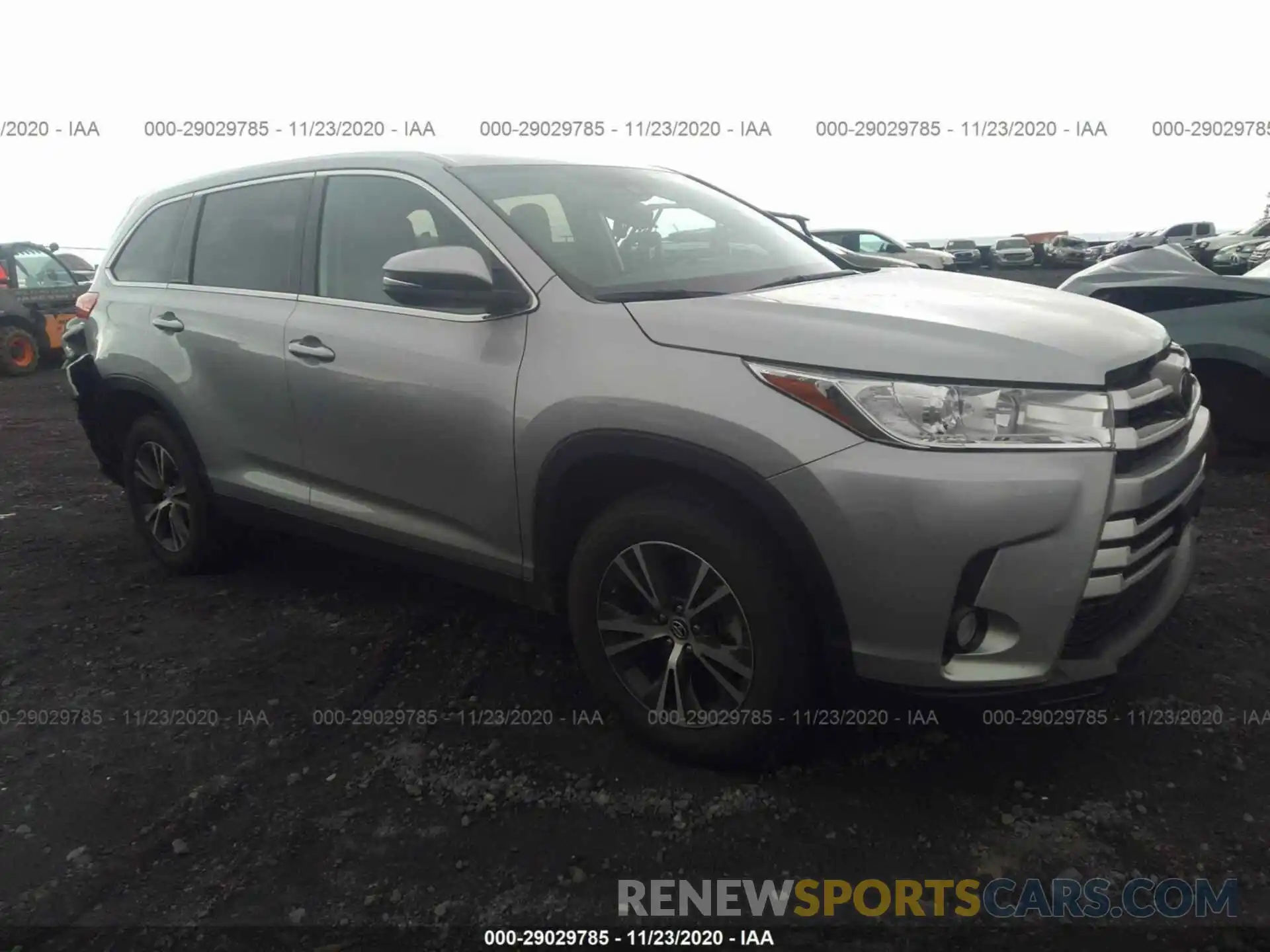 1 Photograph of a damaged car 5TDZZRFHXKS346314 TOYOTA HIGHLANDER 2019