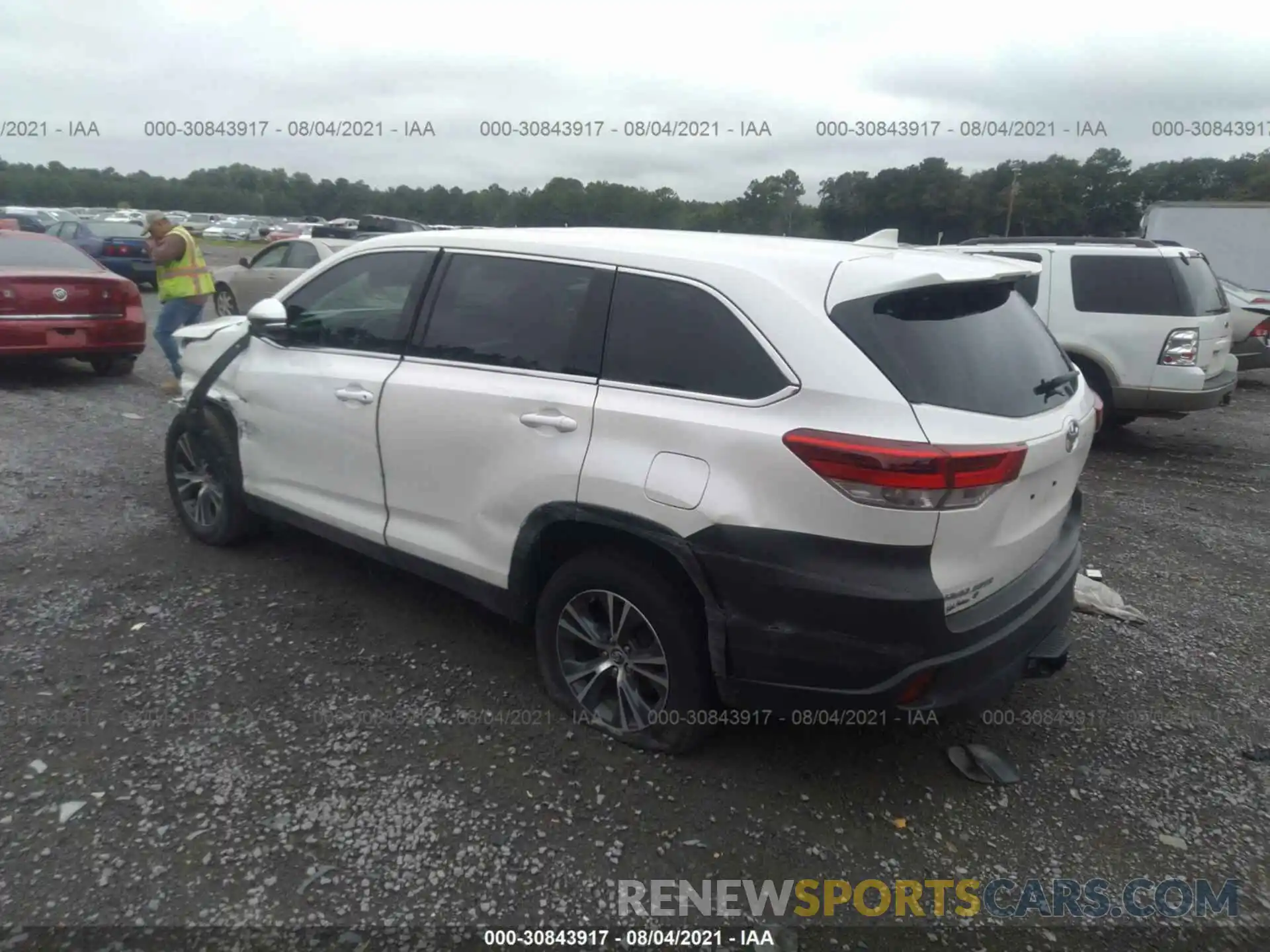 3 Фотография поврежденного автомобиля 5TDZZRFHXKS356910 TOYOTA HIGHLANDER 2019