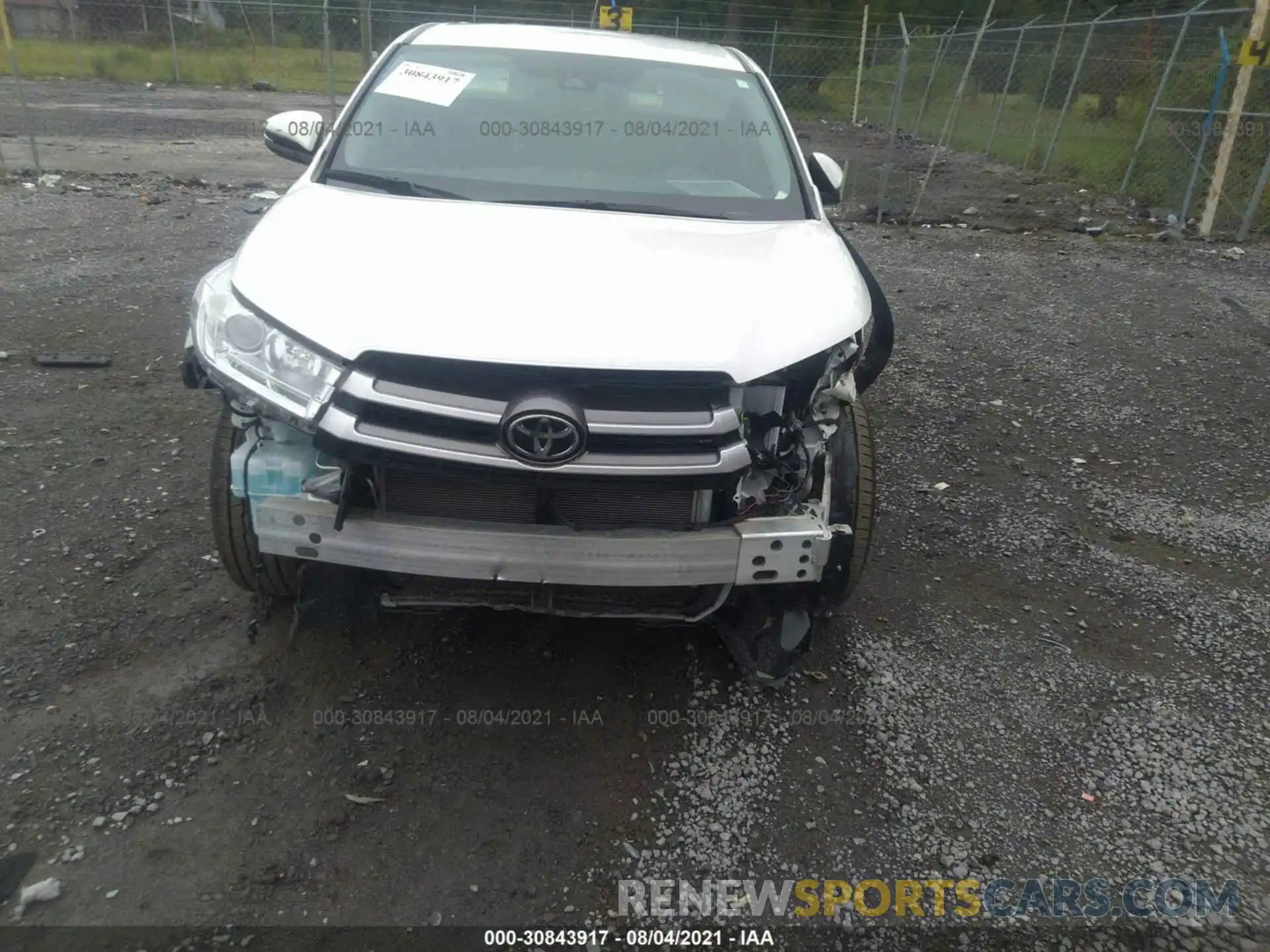 6 Photograph of a damaged car 5TDZZRFHXKS356910 TOYOTA HIGHLANDER 2019