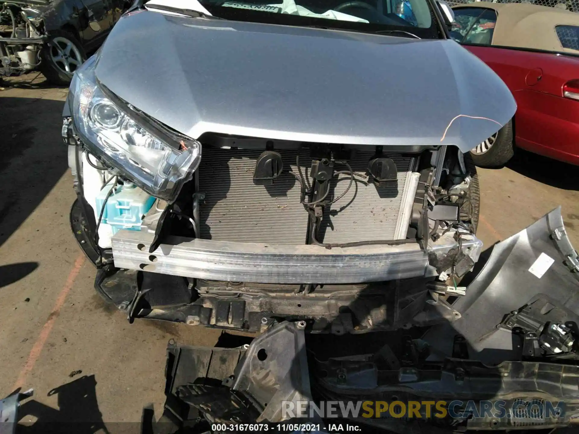 6 Photograph of a damaged car 5TDZZRFHXKS364411 TOYOTA HIGHLANDER 2019