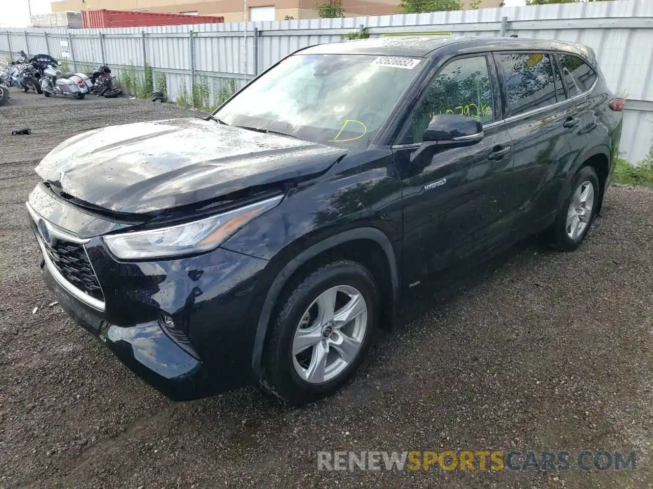 2 Photograph of a damaged car 5TDBBRCH1LS502834 TOYOTA HIGHLANDER 2020