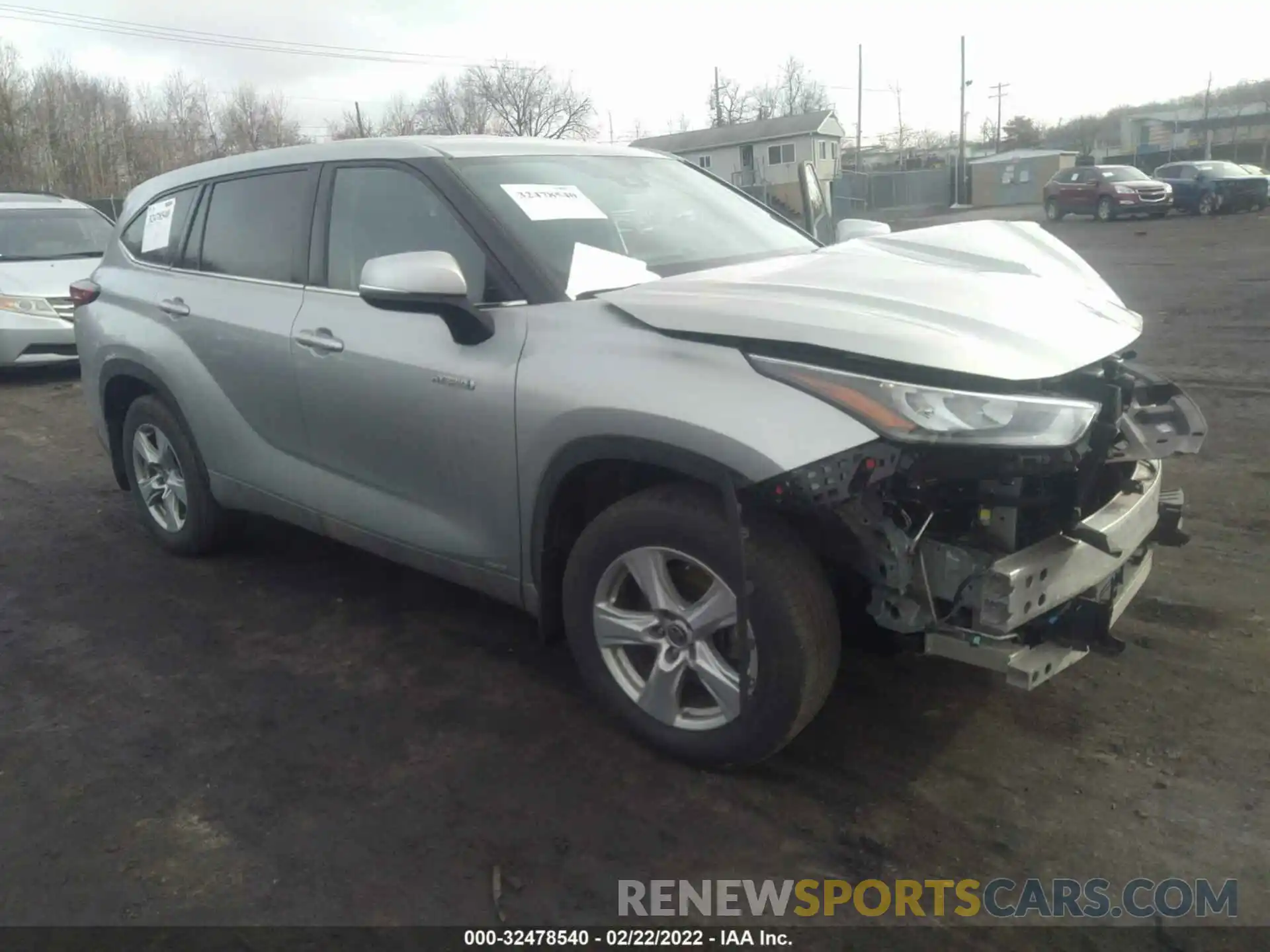 1 Photograph of a damaged car 5TDBBRCH2LS504656 TOYOTA HIGHLANDER 2020