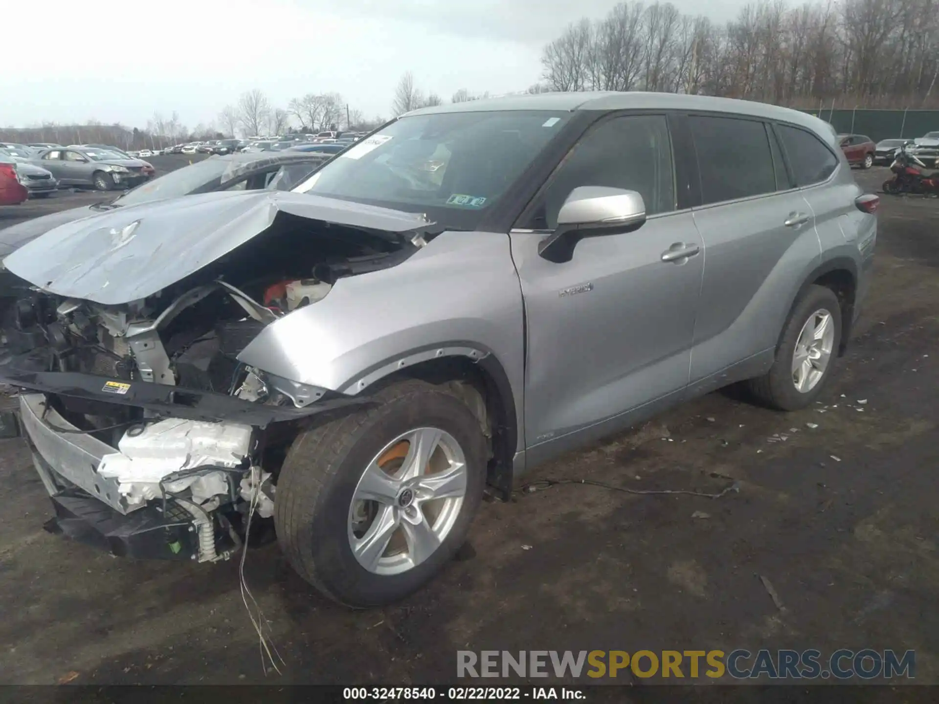 2 Photograph of a damaged car 5TDBBRCH2LS504656 TOYOTA HIGHLANDER 2020