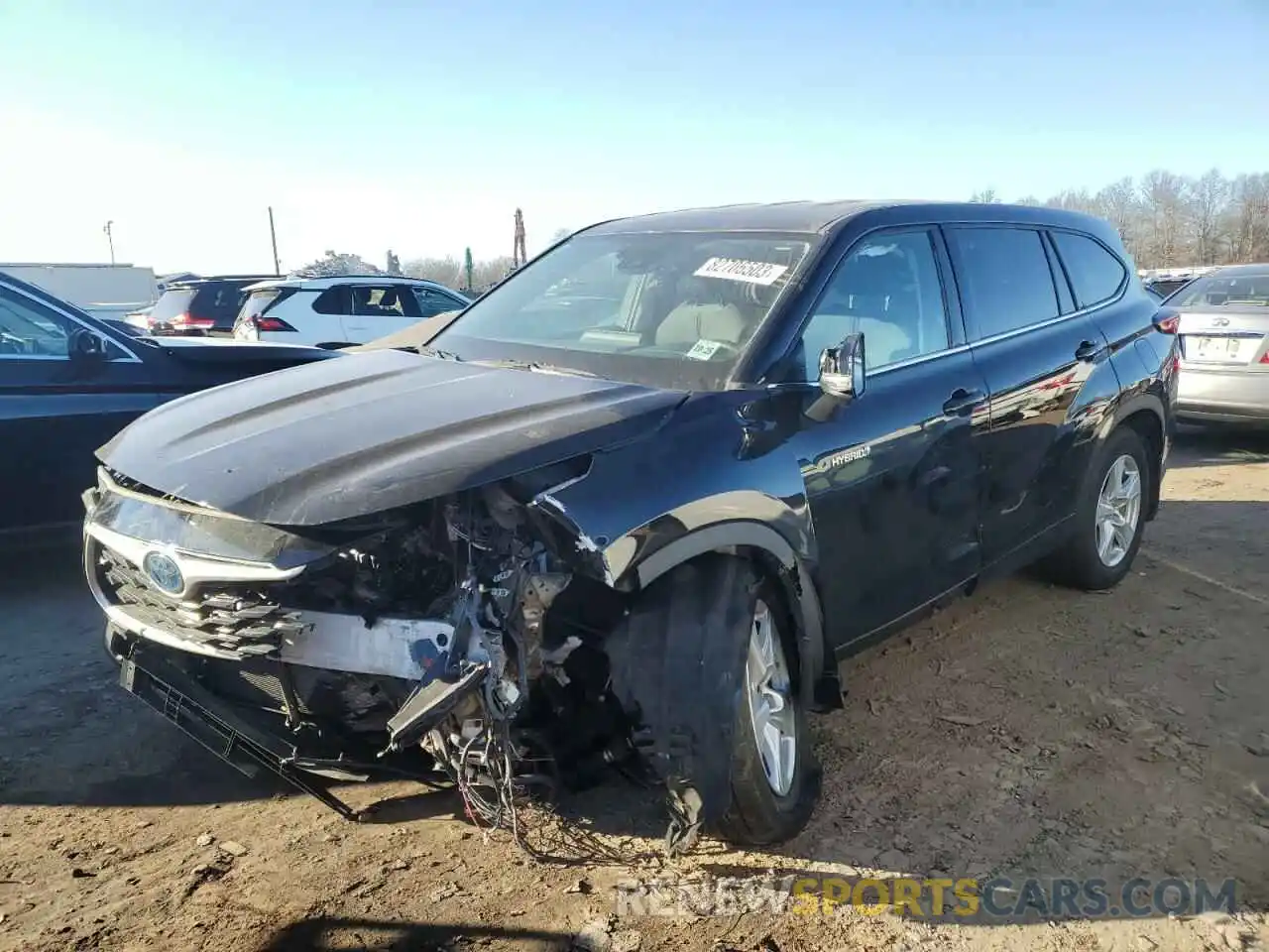 1 Photograph of a damaged car 5TDBBRCH2LS512840 TOYOTA HIGHLANDER 2020