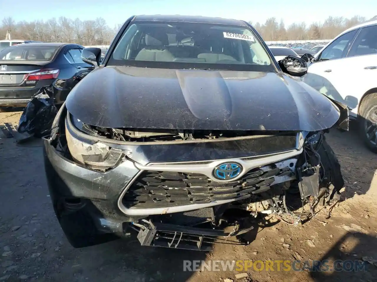 5 Photograph of a damaged car 5TDBBRCH2LS512840 TOYOTA HIGHLANDER 2020