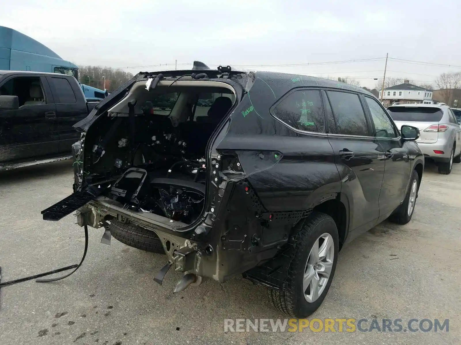 4 Фотография поврежденного автомобиля 5TDBBRCH5LS005317 TOYOTA HIGHLANDER 2020