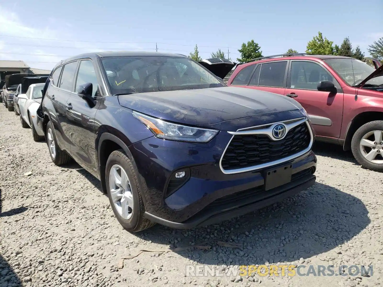 1 Photograph of a damaged car 5TDBBRCHXLS500631 TOYOTA HIGHLANDER 2020