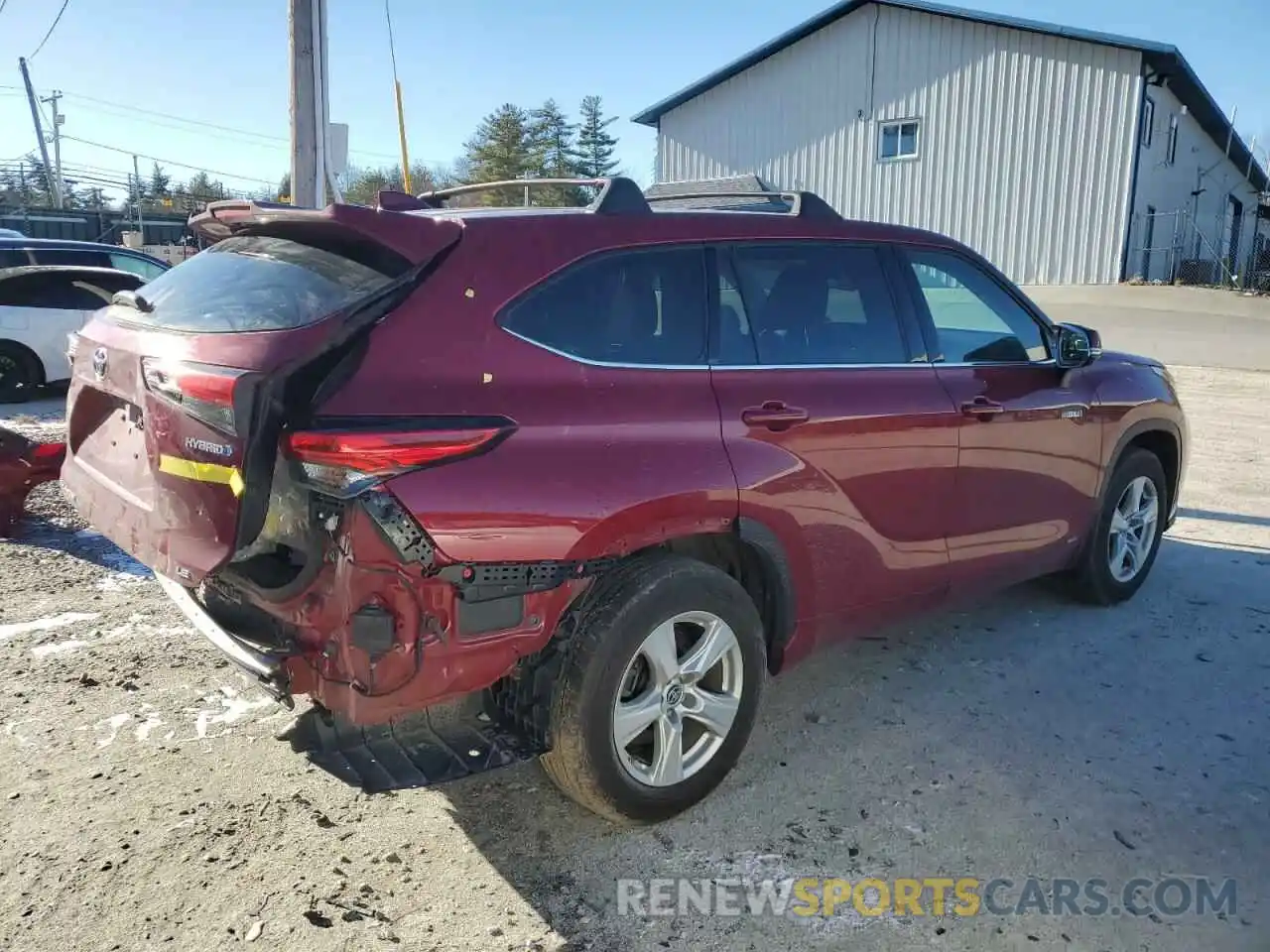 3 Photograph of a damaged car 5TDBBRCHXLS503786 TOYOTA HIGHLANDER 2020