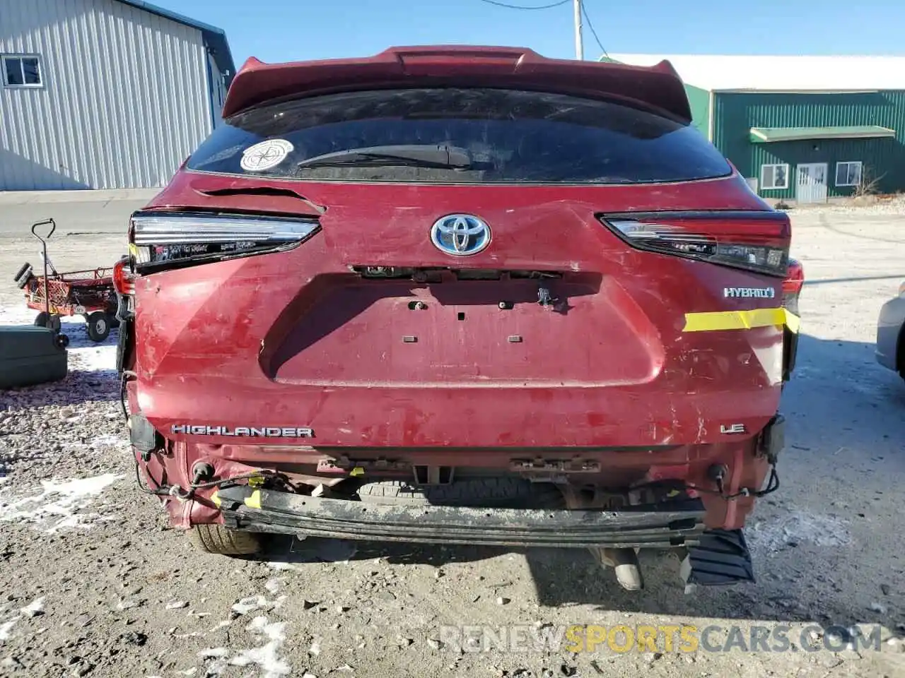 6 Photograph of a damaged car 5TDBBRCHXLS503786 TOYOTA HIGHLANDER 2020