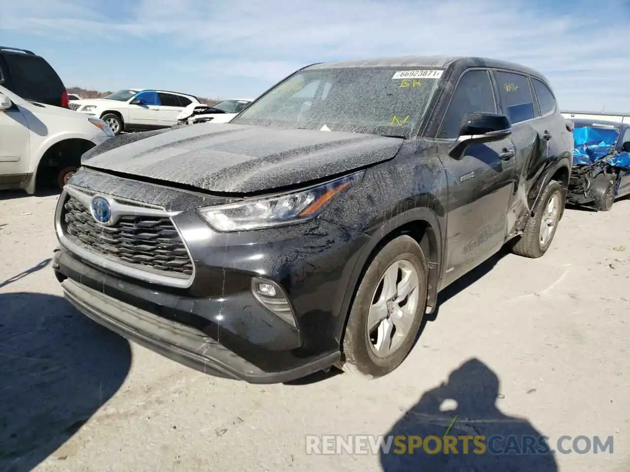 2 Photograph of a damaged car 5TDBBRCHXLS505814 TOYOTA HIGHLANDER 2020