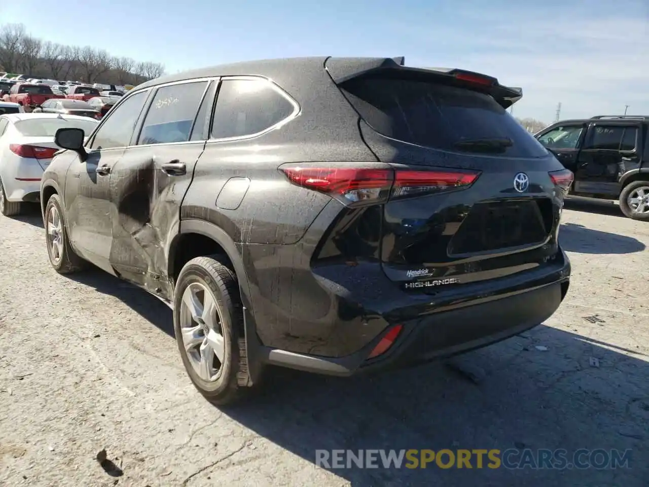 3 Photograph of a damaged car 5TDBBRCHXLS505814 TOYOTA HIGHLANDER 2020