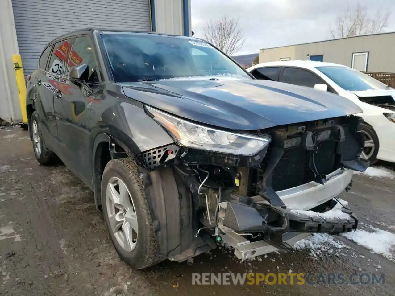 1 Photograph of a damaged car 5TDBZRBH0LS010177 TOYOTA HIGHLANDER 2020