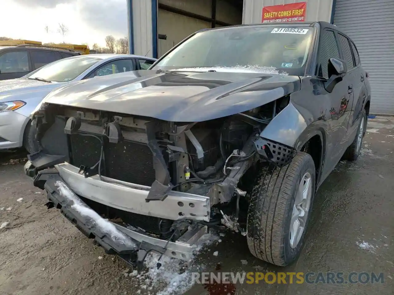 2 Photograph of a damaged car 5TDBZRBH0LS010177 TOYOTA HIGHLANDER 2020