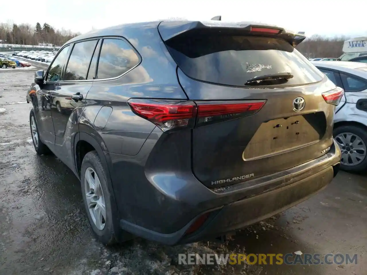 3 Photograph of a damaged car 5TDBZRBH0LS010177 TOYOTA HIGHLANDER 2020