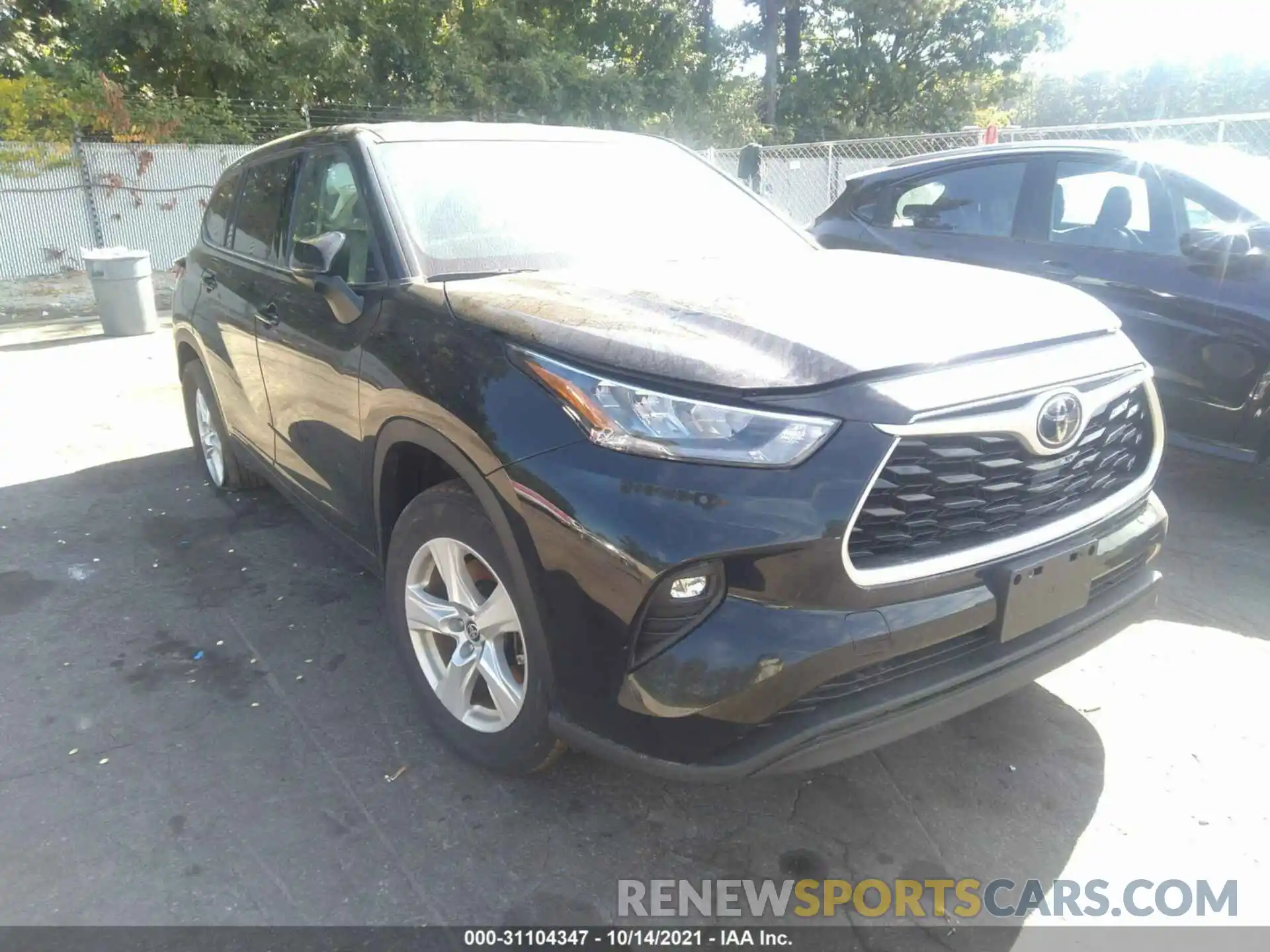 1 Photograph of a damaged car 5TDBZRBH0LS035788 TOYOTA HIGHLANDER 2020