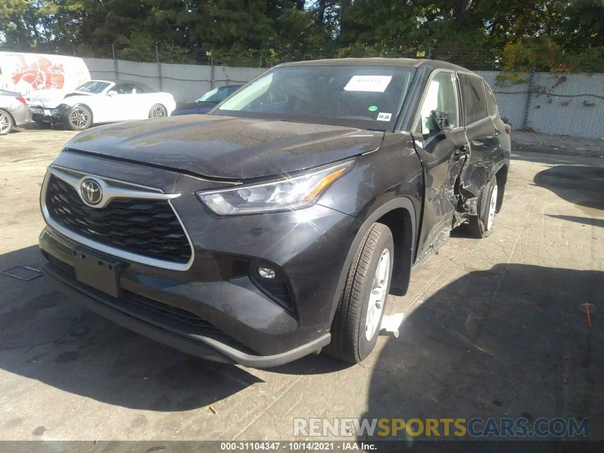 2 Photograph of a damaged car 5TDBZRBH0LS035788 TOYOTA HIGHLANDER 2020