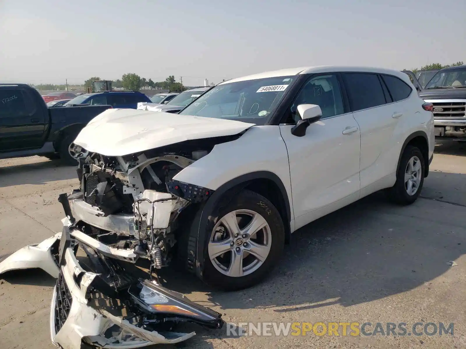 2 Photograph of a damaged car 5TDBZRBH0LS510579 TOYOTA HIGHLANDER 2020