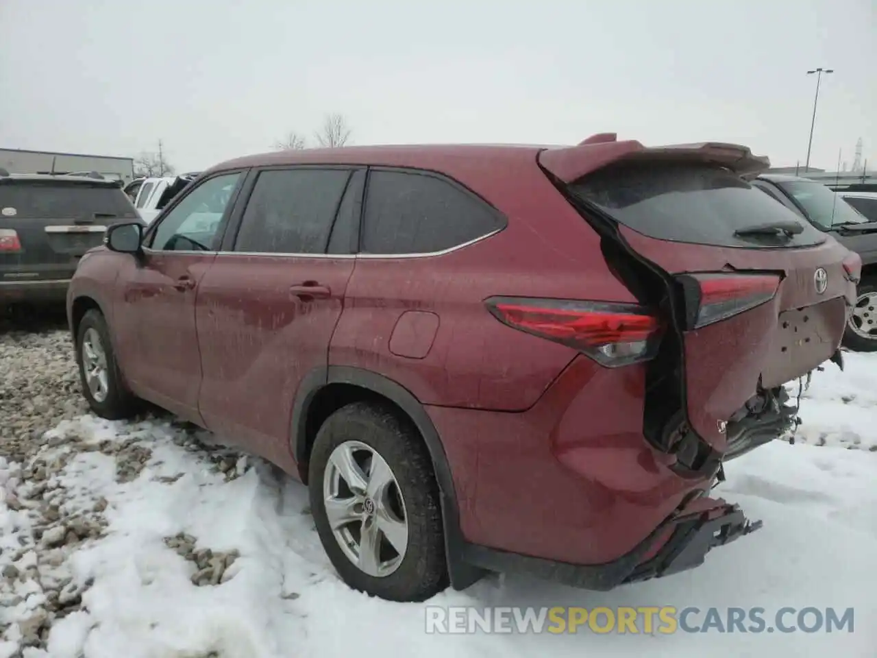 3 Photograph of a damaged car 5TDBZRBH0LS521775 TOYOTA HIGHLANDER 2020