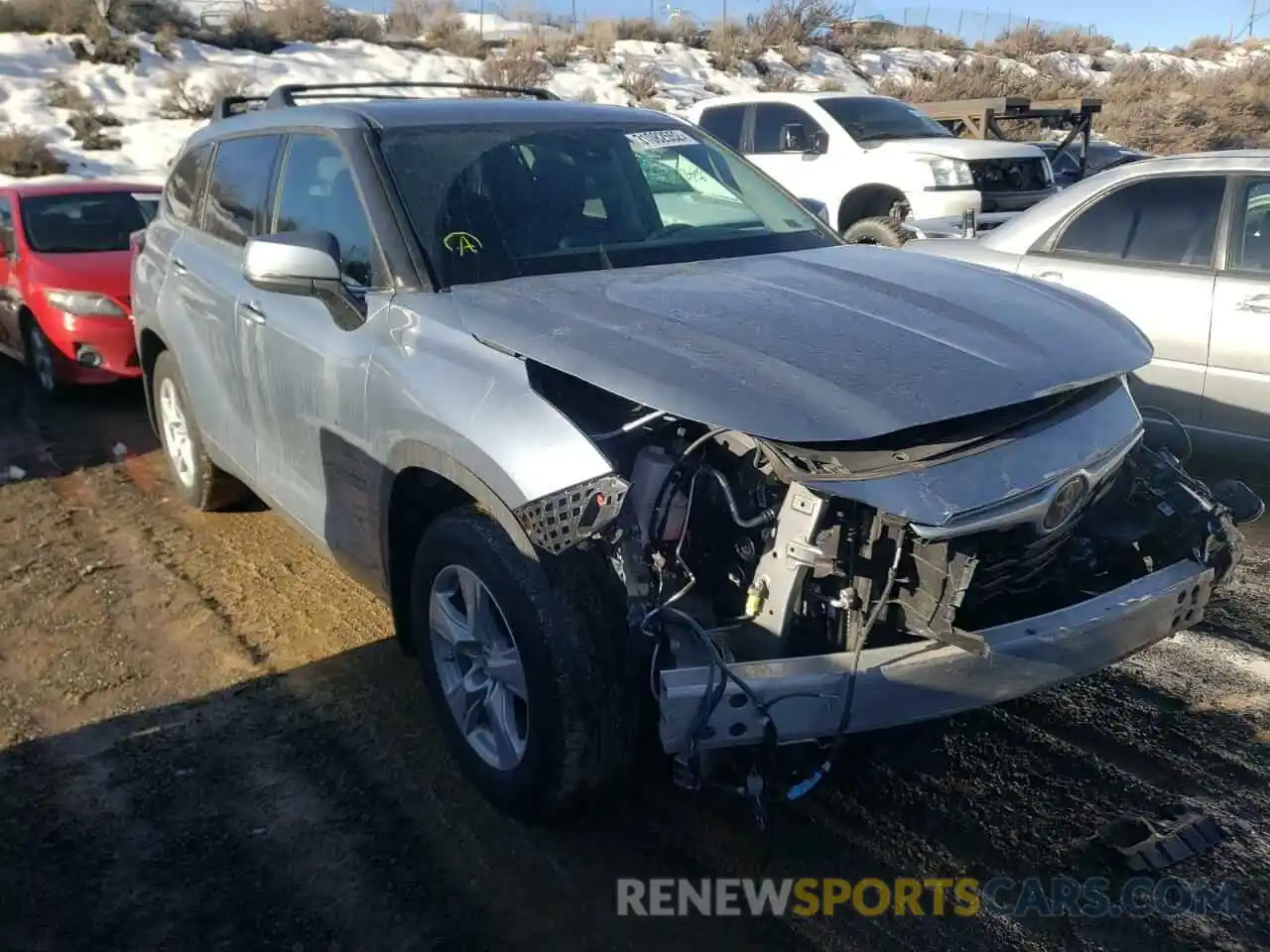 1 Photograph of a damaged car 5TDBZRBH1LS001827 TOYOTA HIGHLANDER 2020