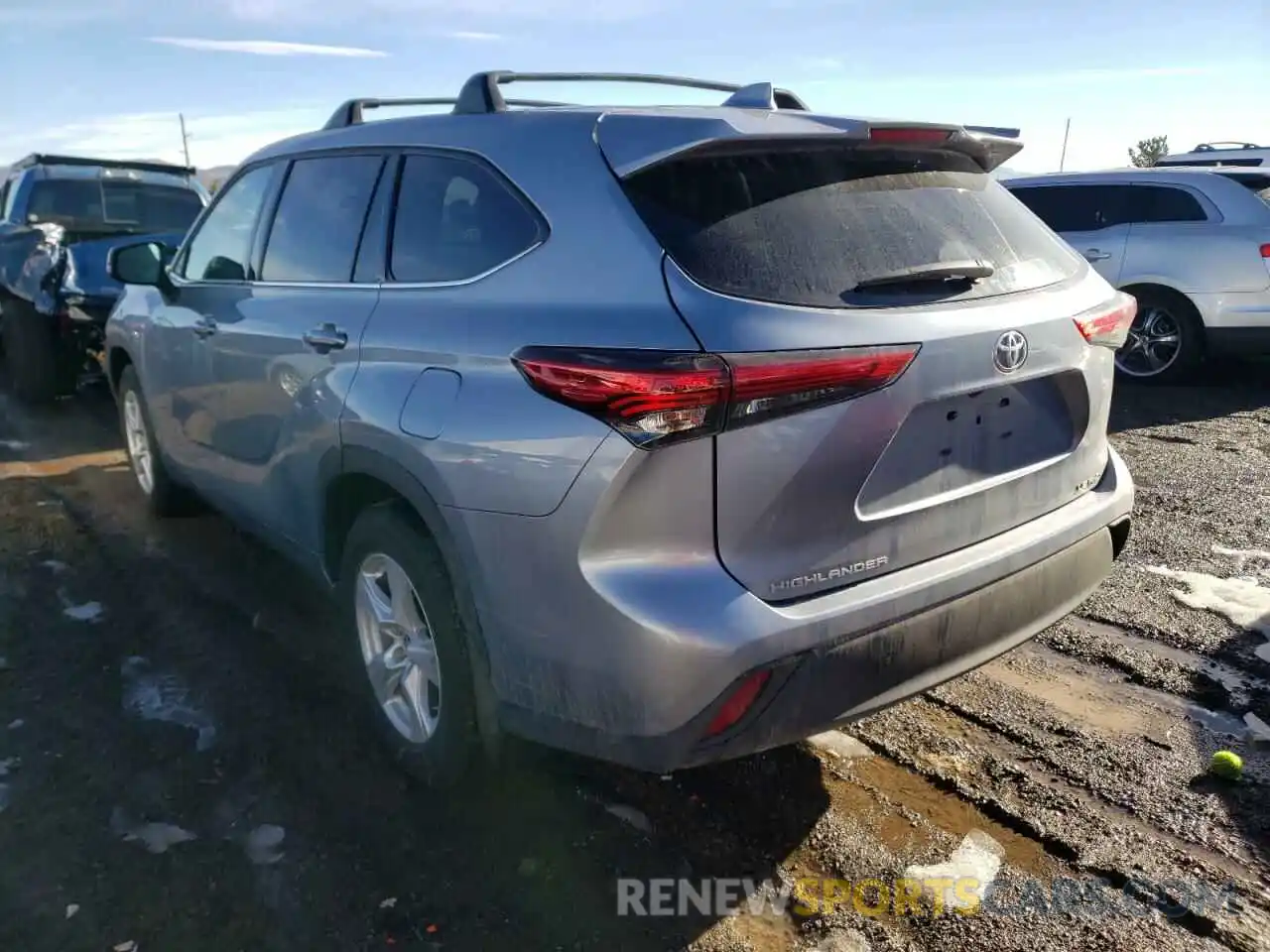 3 Photograph of a damaged car 5TDBZRBH1LS001827 TOYOTA HIGHLANDER 2020