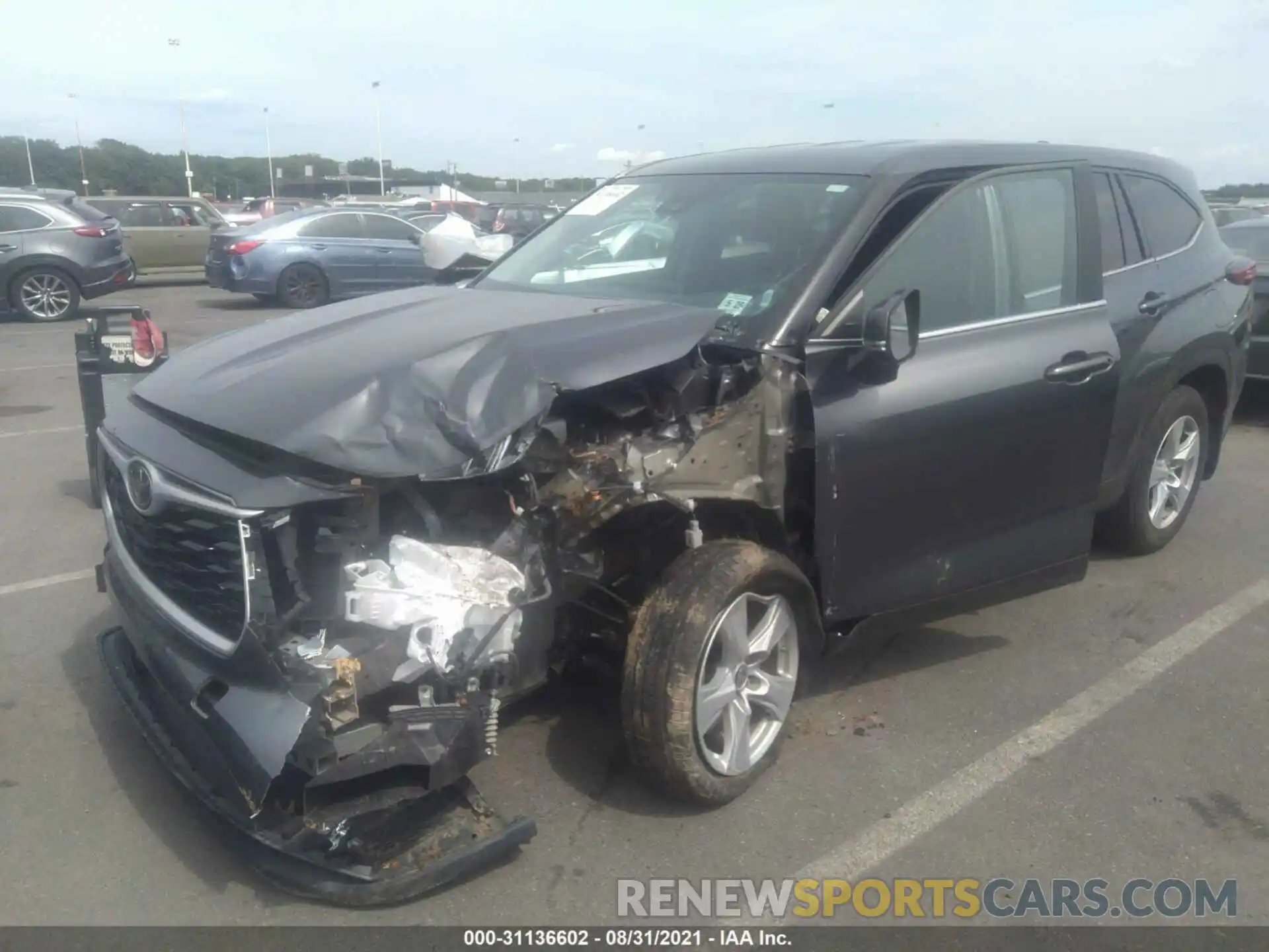 2 Photograph of a damaged car 5TDBZRBH1LS004162 TOYOTA HIGHLANDER 2020