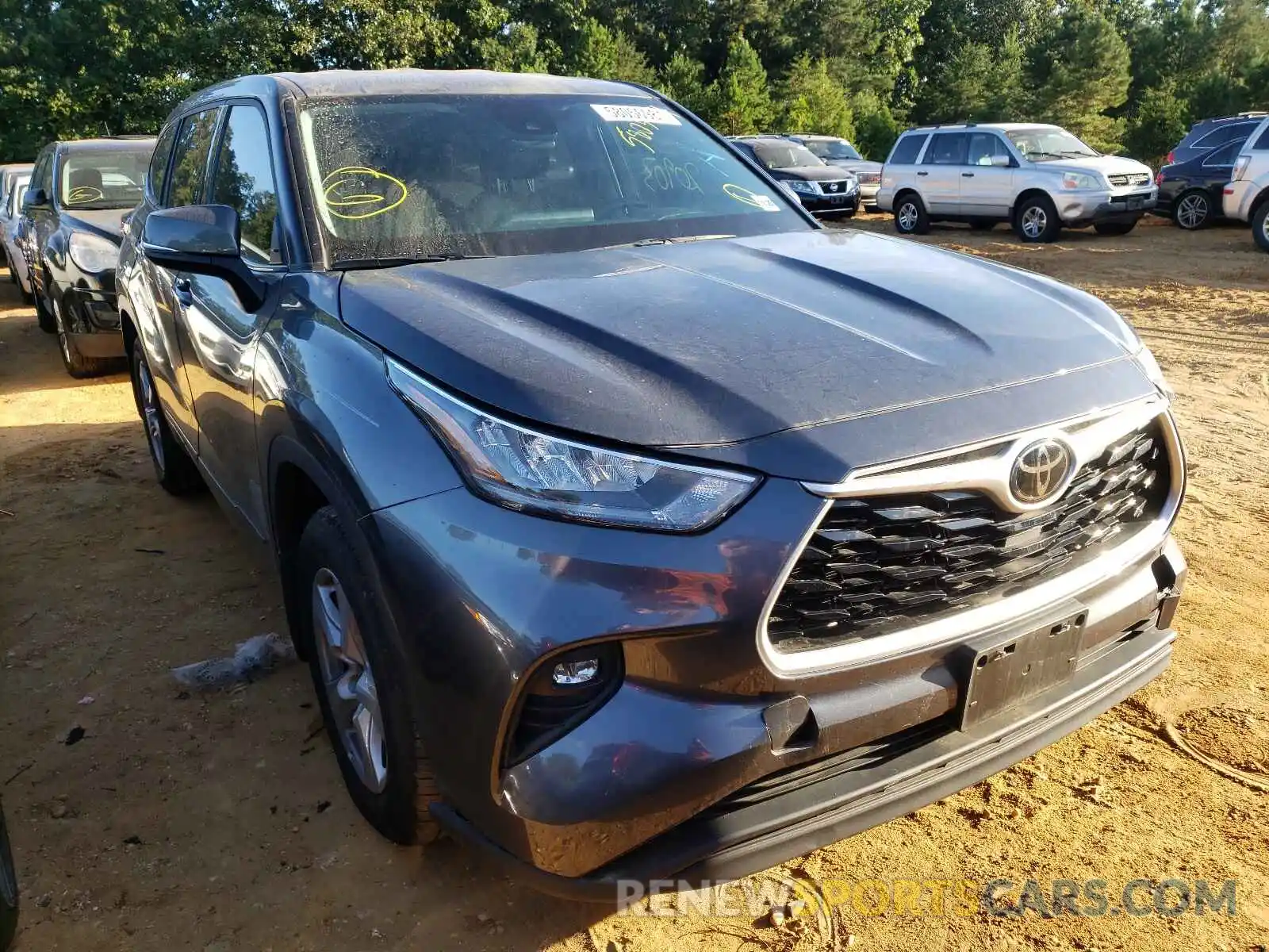 1 Photograph of a damaged car 5TDBZRBH1LS016005 TOYOTA HIGHLANDER 2020