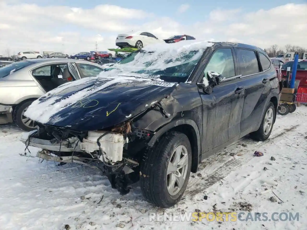 2 Фотография поврежденного автомобиля 5TDBZRBH1LS018773 TOYOTA HIGHLANDER 2020