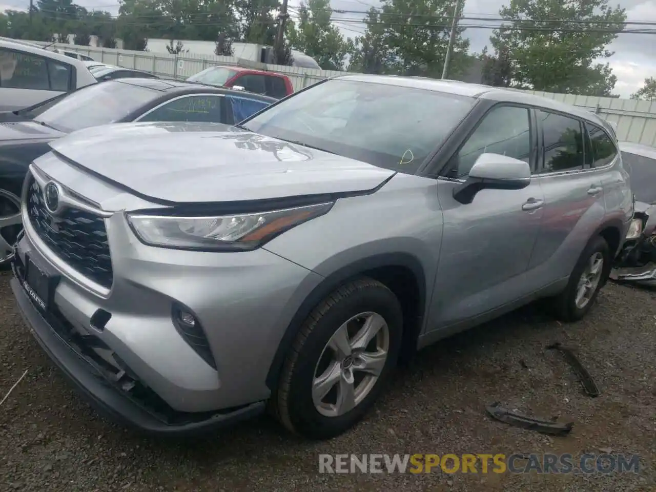 2 Photograph of a damaged car 5TDBZRBH1LS037050 TOYOTA HIGHLANDER 2020